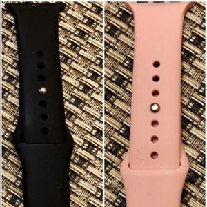 iWatch Band (Black & Light Pink)